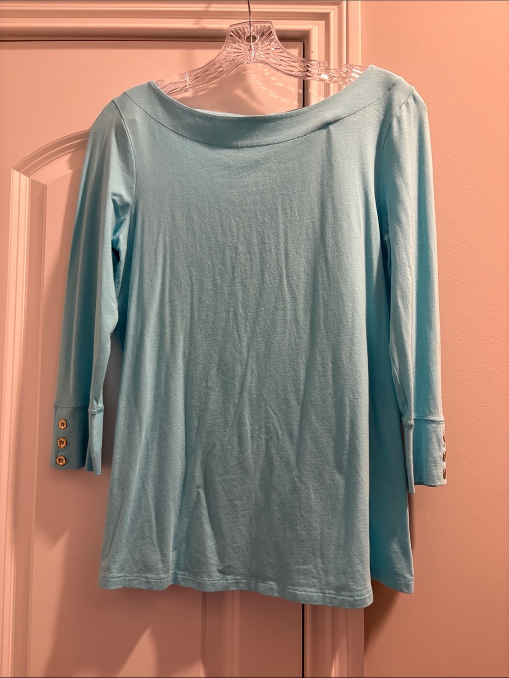 Lilly Pulitzer Light Blue Women’s Boatneck Long Sleeve Top